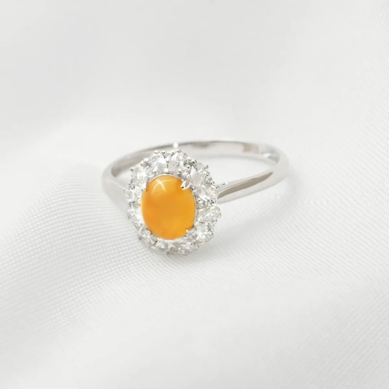 Yellow Jadeite Ring